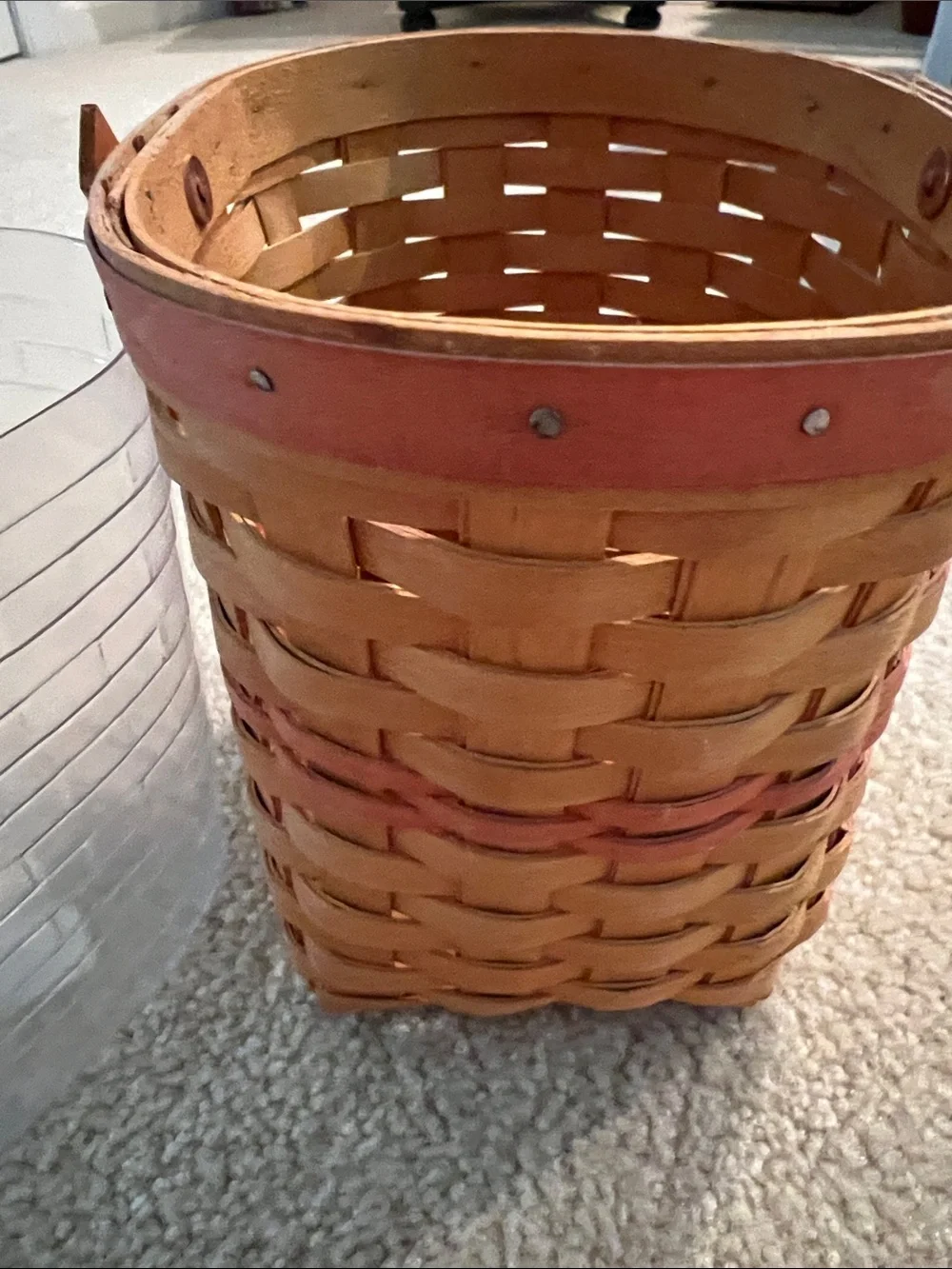 Longaberger 2001 Mother’s Day Basket and Protector -SFH